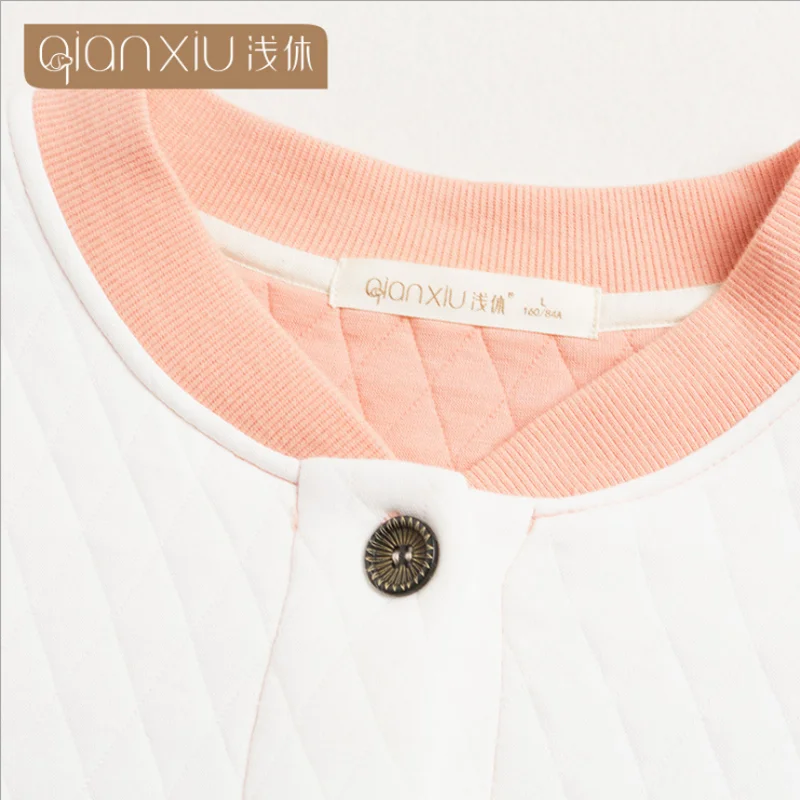 2019 Осенняя домашняя пижама Женская Повседневная Лоскутная Пижама комплекты