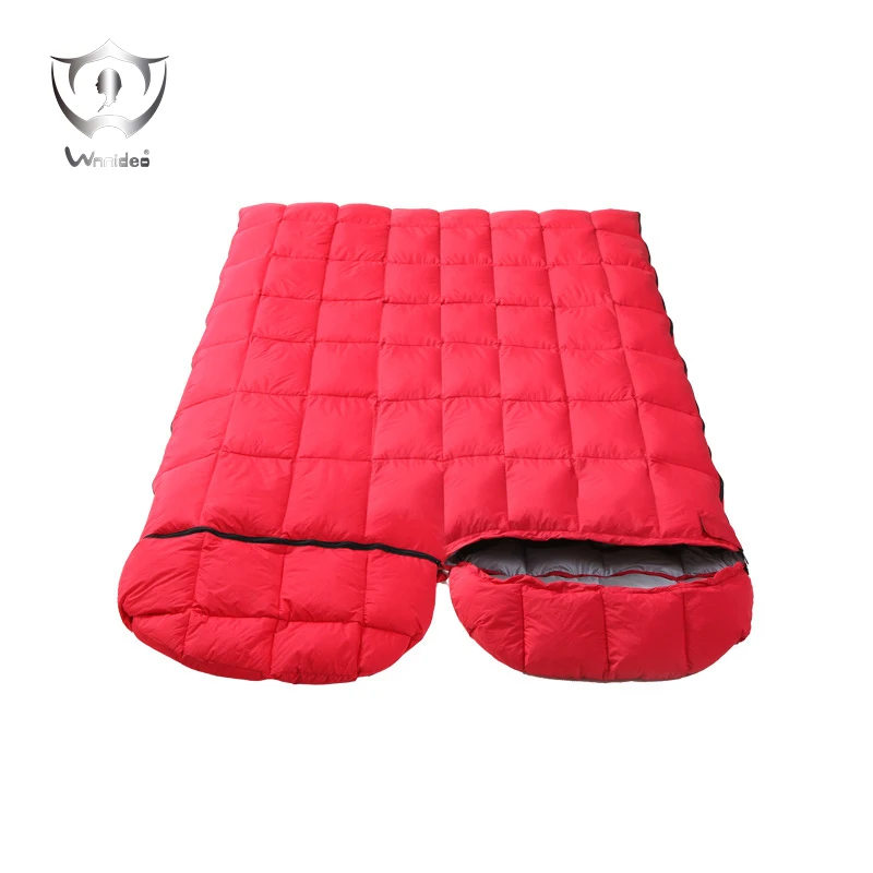 Eiderdown спальный мешок завод прямой открытый зимний супер легкий конверт 20