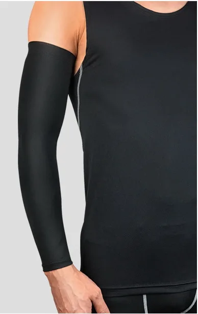 2PCS black 2 шт. супер эластичные баскетбольные рукава налокотник для волейбола дышащий лайкровый велосипедный костюм налокотники Поддержка компрессионная скобка - Цвет: 2PCS black