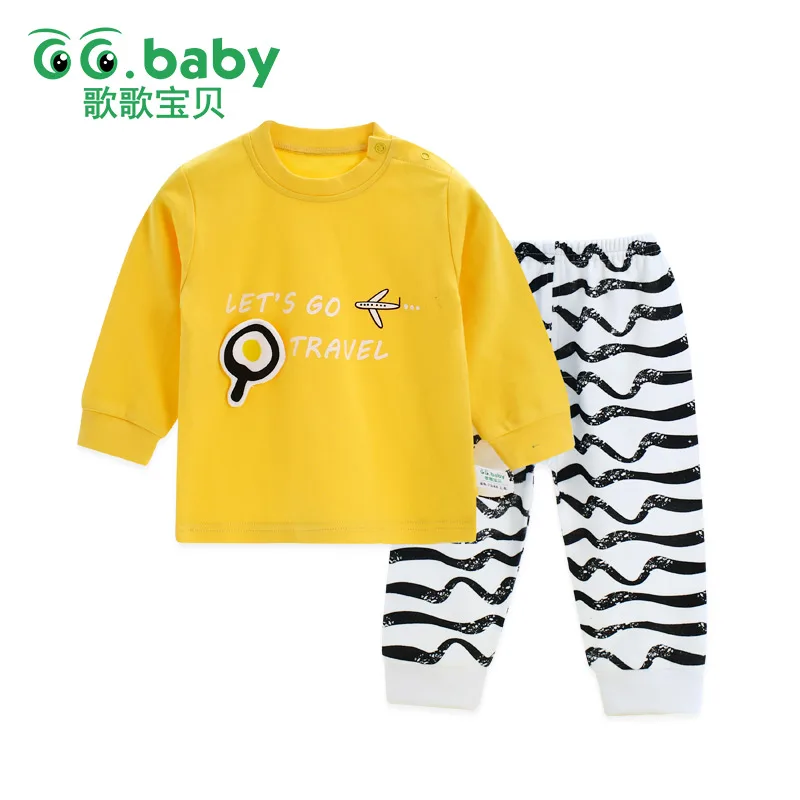 Striped Kit For Children Baby Pajamas Set Clothes Newborn Girl Infant Clothing Sets Boy Sleepwear Spring Outfit | Детская одежда и