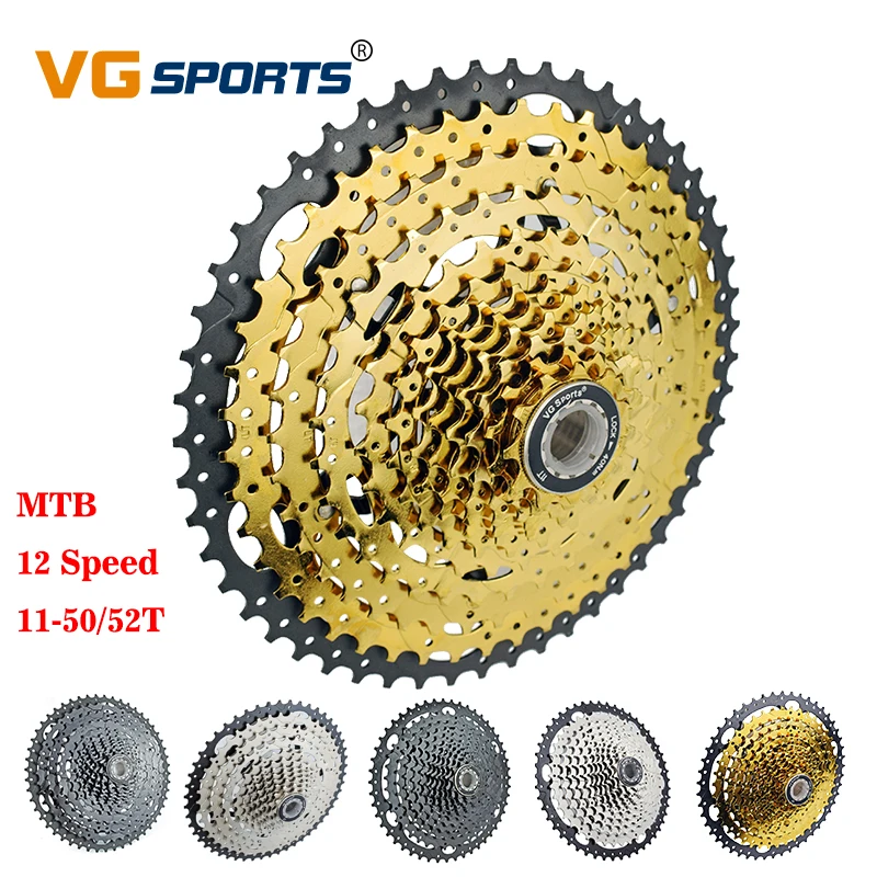 Горячее предложение, новинка, MTB, Сверхлегкий, 12 Скоростей, 11-50 T/52 T, для велосипеда, колесо свободного хода, кассета для велосипеда, 12 S, золото, горный велосипед, колесо