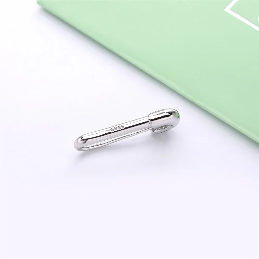 Lovecabin 925 пробы серебряные одиночные золотые розовые золотые серьги в стиле панк безопасная булавка торговля геометрические массивные серьги ювелирные изделия