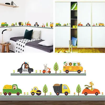 Наклейки на стену в виде животных для детской комнаты наклейки спальни и