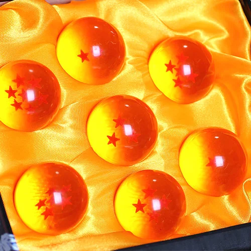 Горячая продажа Аниме DBZ 4 5 см Реплика Dragon ball Z Dragonball Shenron хрустальный шар 7 шт. с