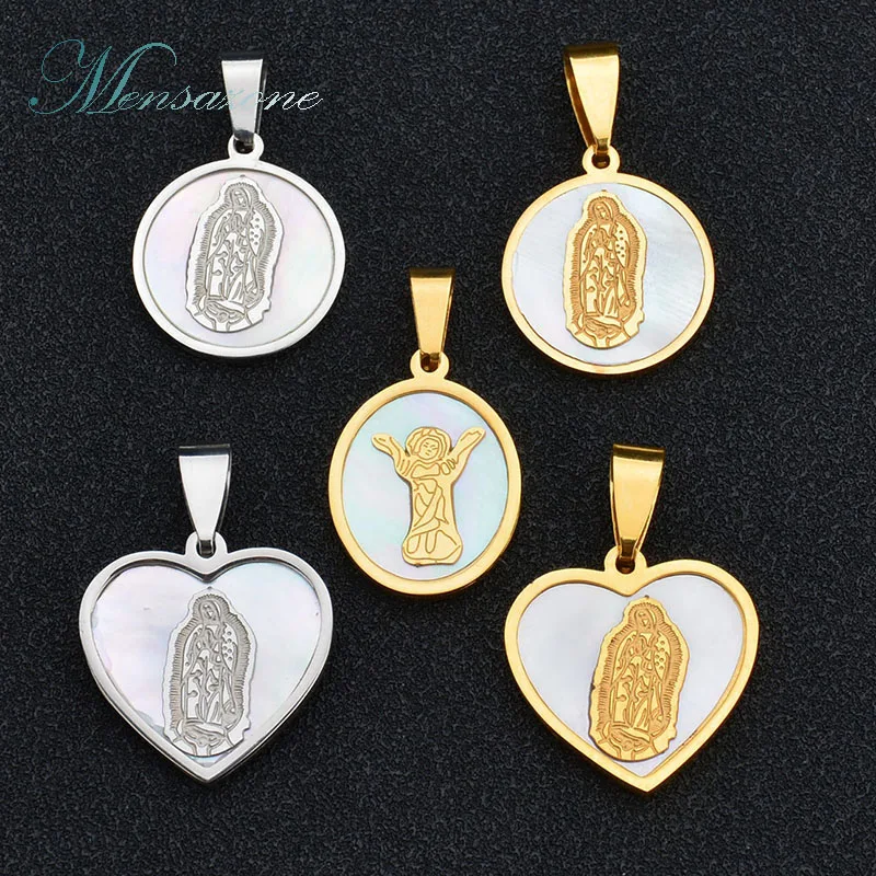 MENSAZONE ожерелье и подвески из нержавеющей стали золотого цвета в форме сердца