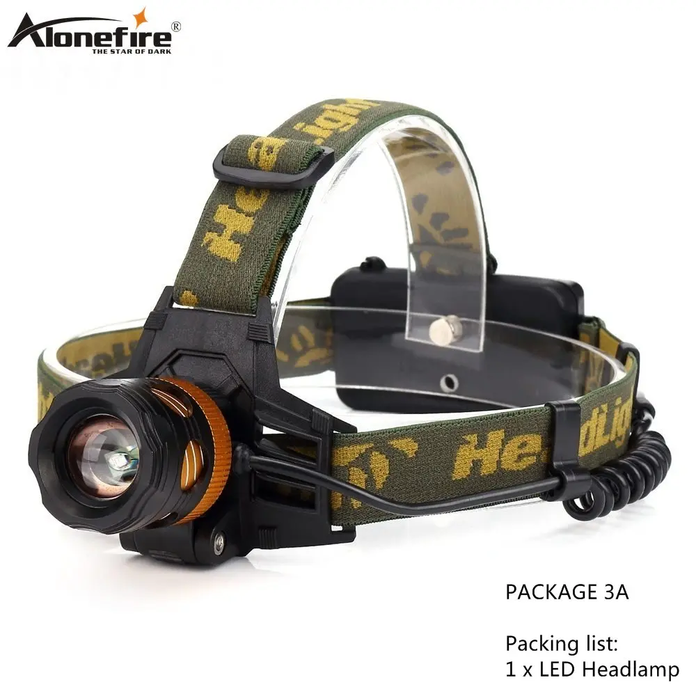 PACKAGE 3A AloneFire HP82 фара CREE XPE-Q5 светодиодный налобный фонарь 18650 на батарейках Головной фонарь светодиодный фонарь для рыбалки и кемпинга - Испускаемый цвет: PACKAGE 3A