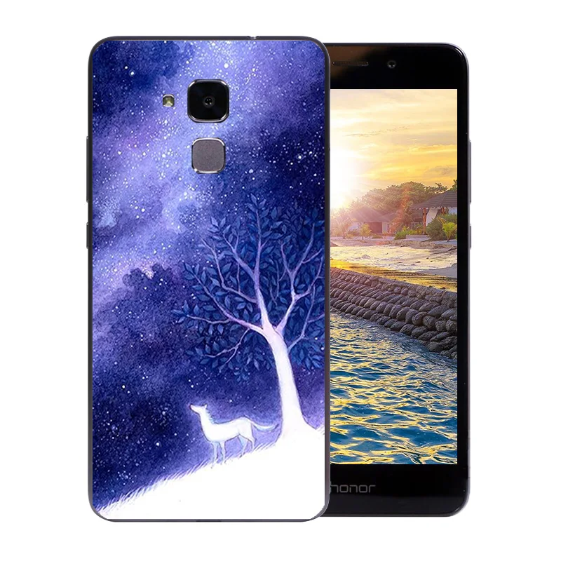 Чехол для телефона 5 2 дюйма Huawei Honor 5C прозрачный мягкий силиконовый чехол 7 Lite GT3