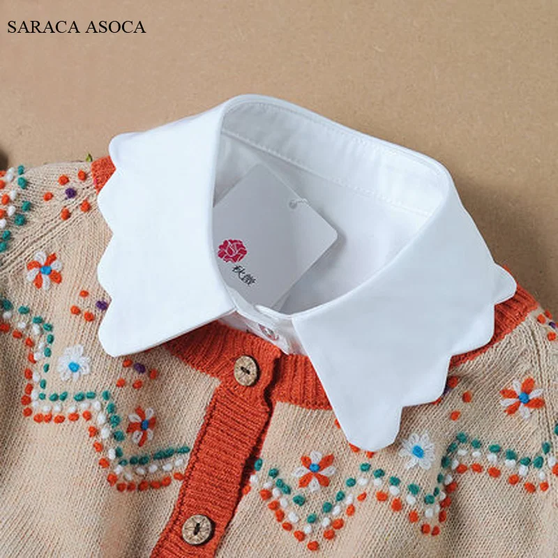 Женская рубашка с ложным воротником универсальная из хлопка A67 |