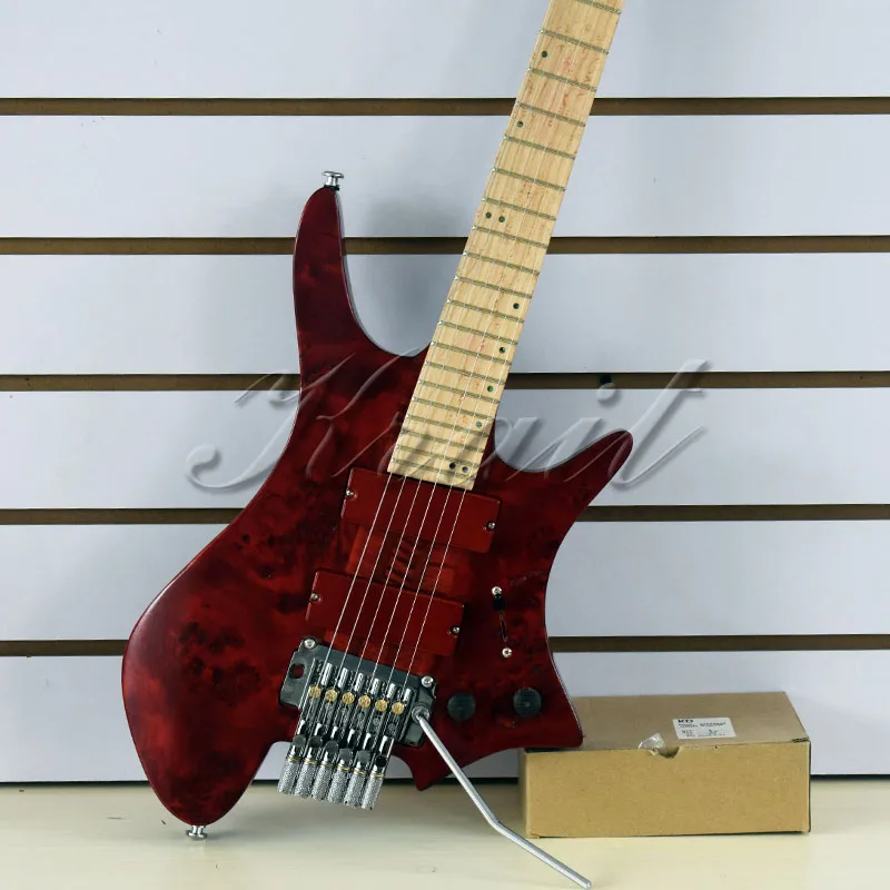Безголовая гитара 6 струнная безголовая электрогитара strandberg fanned fret золы birdeye fret Пламя клен матовый