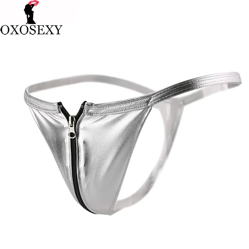 Хит открытые мужские стринги на молнии сексуальные трусики с открытой