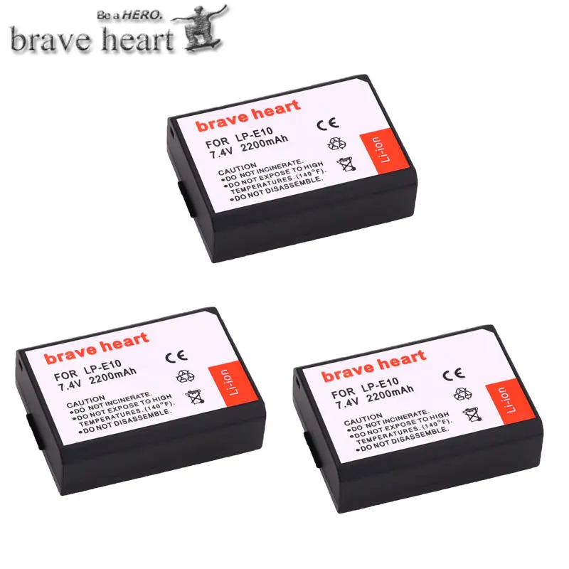 3battery Для Canon 4 шт. LP-E10 батареи для камеры+ ЖК USB двойное зарядное устройство Замена LP E10 LPE10 EOS 1100D 1200D 4000D Kiss X50 X70 - Цвет: 3battery
