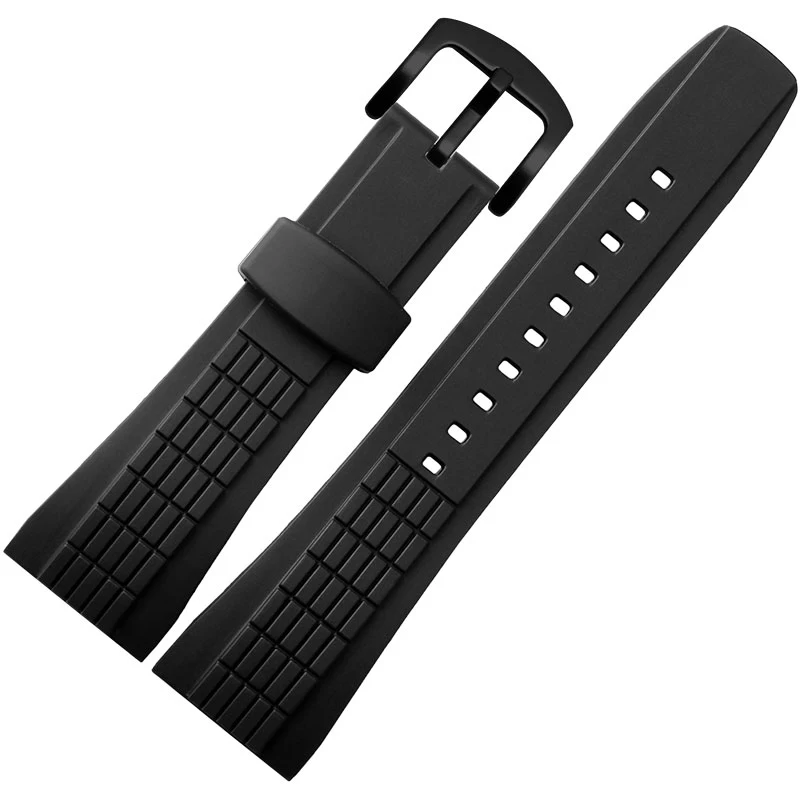 

New High Quality rubber strap Black Diving Silicone Watchbands fit SNAE17 SRH013 SPC007J1