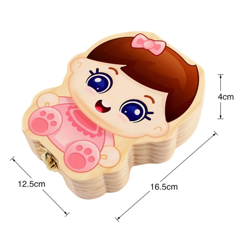 Популярная деревянная коробка для зубов органайзер на китайском языке