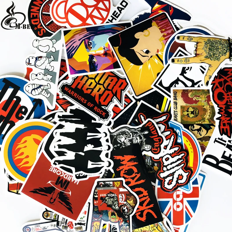 52 Pcs Mixed Funny Stickers for Laptop Luggage Motorcycle Car Styling Home Decor Doodle Decals Waterproof Sticker Kid's Toy | Игрушки и