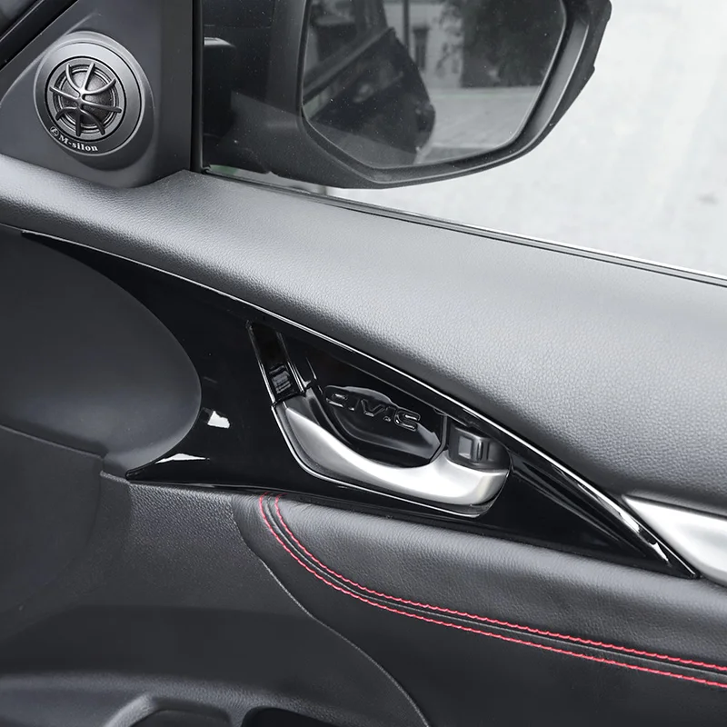 Интерьер автомобиля ABS литье покрытие пианино черный Decroation крышка планки для Honda