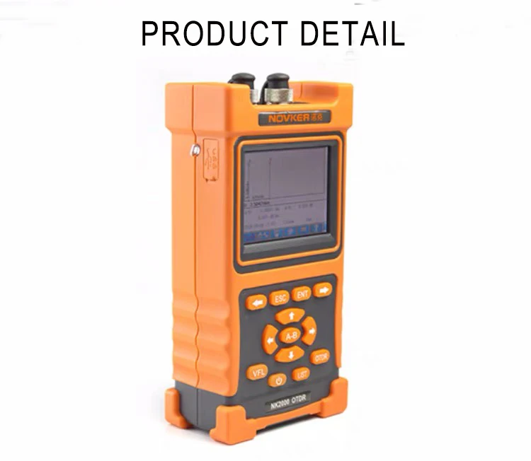 OTDR 1310/1550nm 30/28dB, интегрированный VFL Сенсорный экран оптический измеритель коэффициента отражения методом временных интервалов VFL
