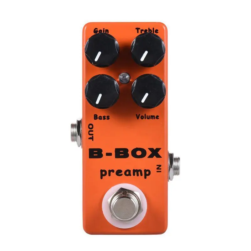 MOSKY B Box электрическая гитара Preamp Педаль Эффекта овердрайв полный металлический