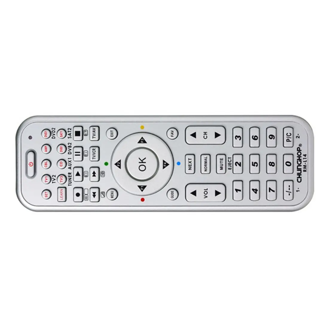 Chunghop rm l14 Универсальный Умные ПДУ с узнать Функция для ТВ CBL DVD SAT DVB Управление Лер