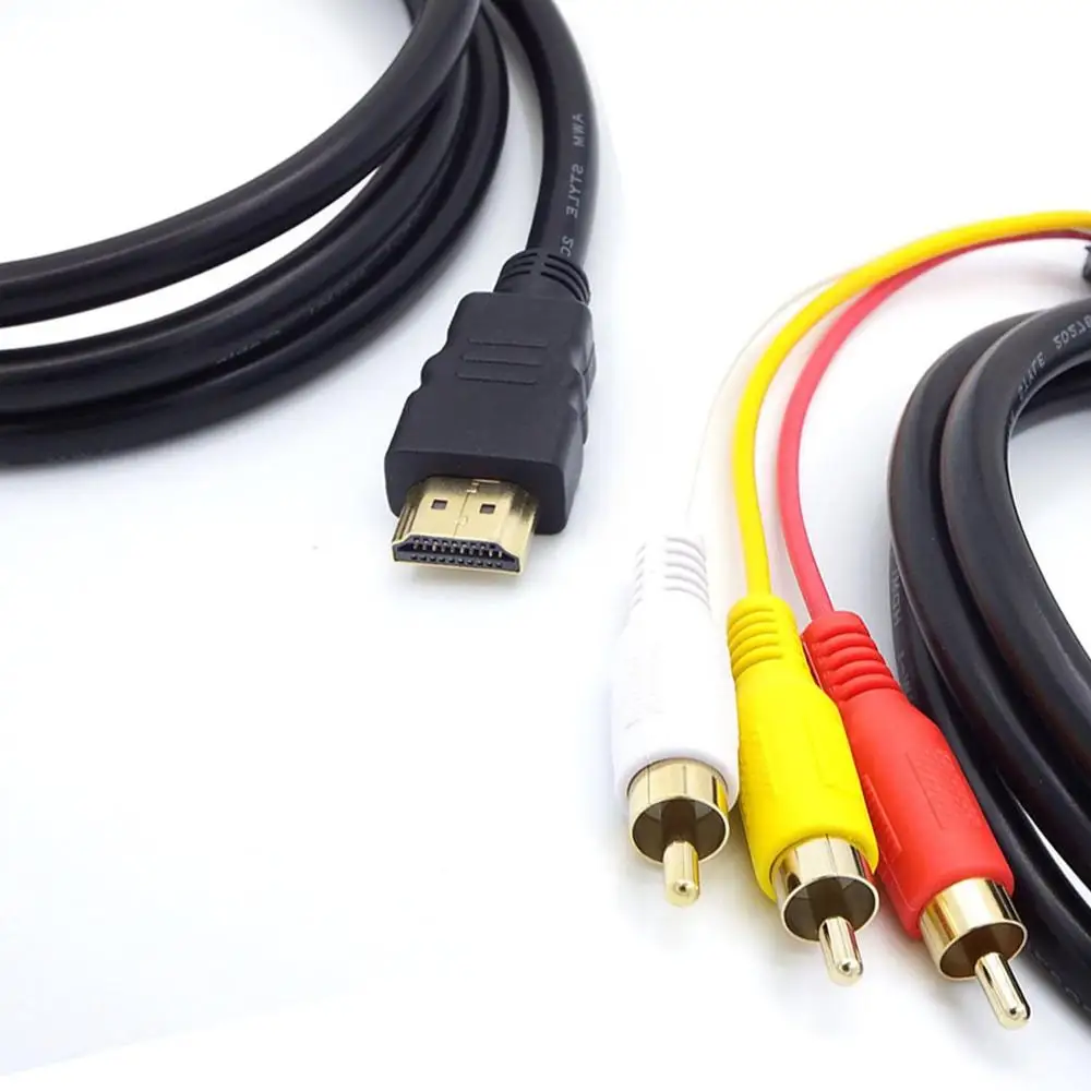 Hdmi кабель RCA HD Мужской к 3RCA Женский аудио видео композитный AV Соединительный