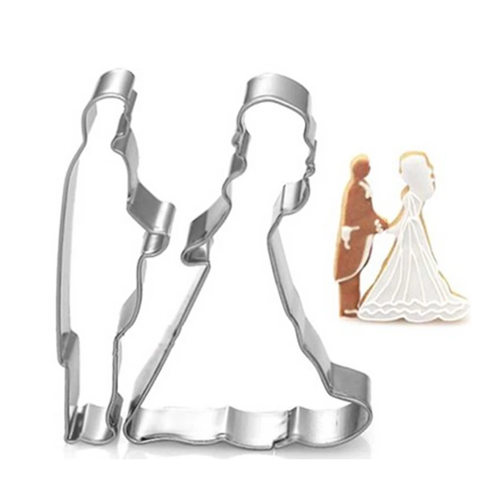 DIY Жених и невеста свадьба печенья Еда Инструменты Свадебные выпечки плесень