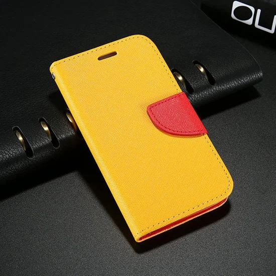KISSCASE кошелек чехол для телефона для samsung S3 S4 S5 S8 Plus слот для карт кожаные чехлы для samsung S6 S7 Edge Note 3 4 5 8 Capa - Цвет: yellow