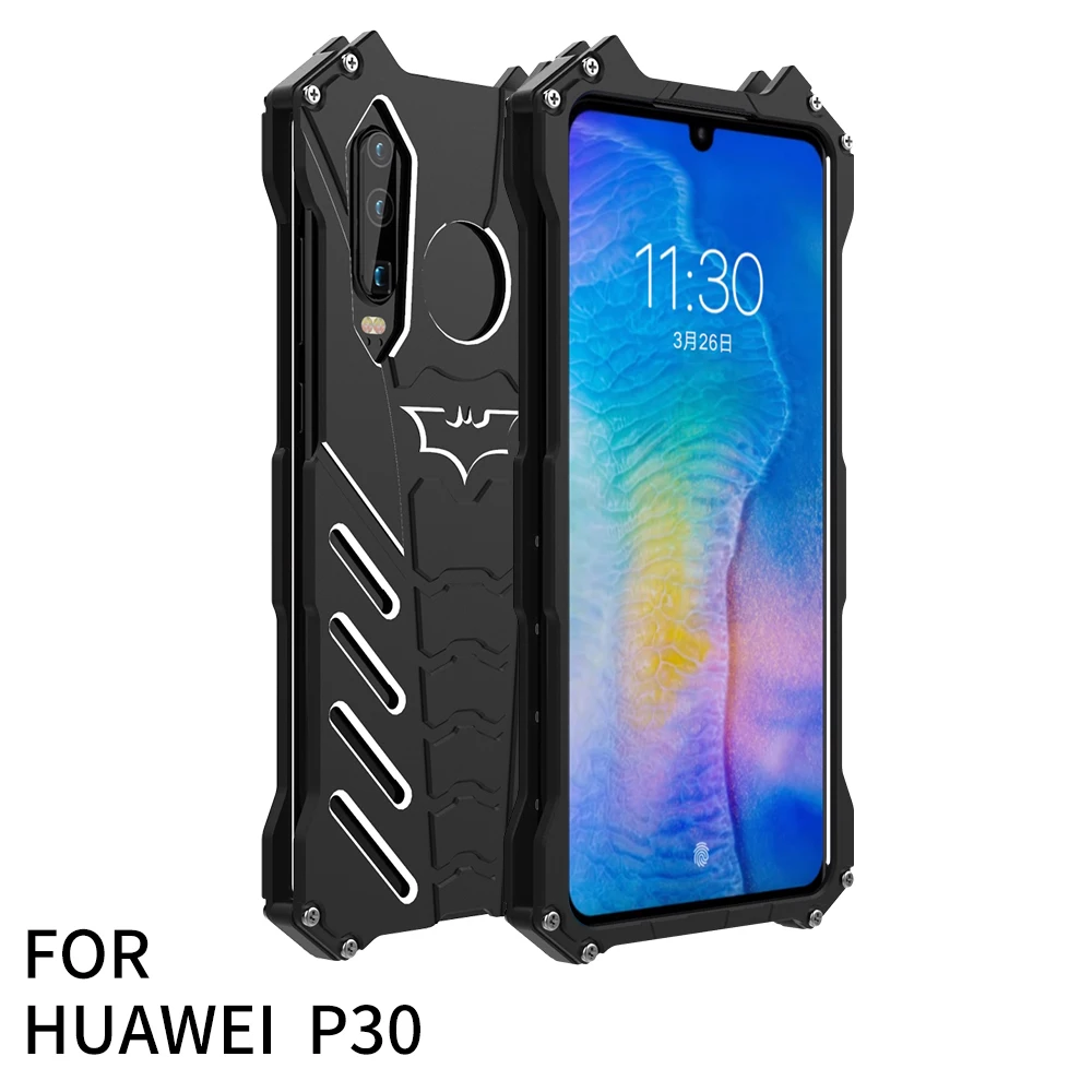 Роскошный Жесткий защитный противоударный чехол для huawei P30 Pro, противоскользящий защитный чехол для huawei P30 Lite Nova 4e, Металлический Чехол