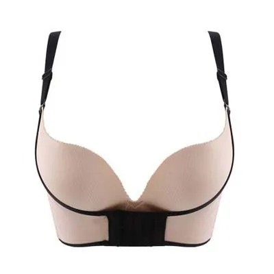 skin-bra Jerrinut, сексуальные бюстгальтеры для женщин, супер пуш-ап бюстгальтер, нижнее белье, женское нижнее белье, бюстгальтер, маленькая грудь, становится большой грудью, бесшовный бюстгальтер без косточек - Цвет: skin-bra