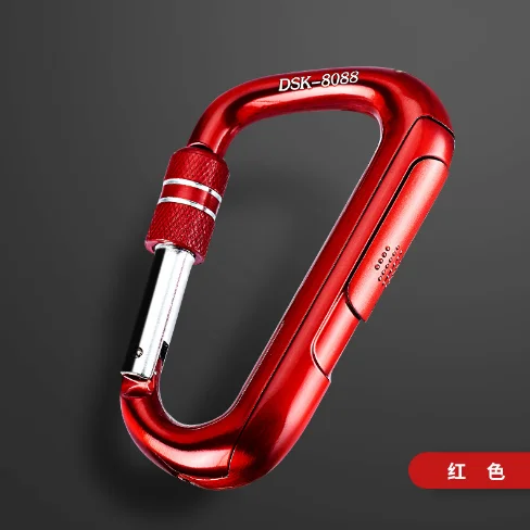 Outdoor Electronic Cigarette Lighter Creative Mountaineering Buckle Smoking Lighter Waterproof Usb Charger Lighter hiking Tools