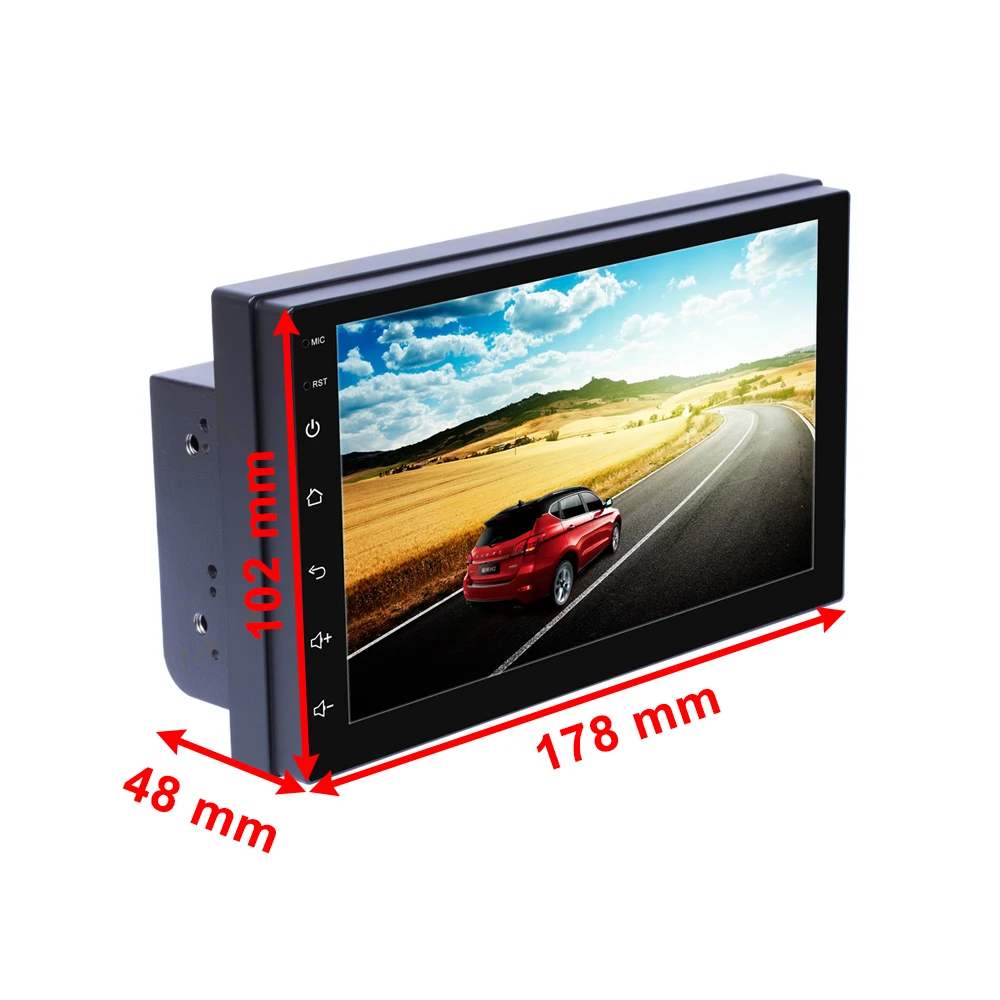 2 Din Автомобильная Радио Стерео multimidia mp5 плеер Android 8 1 gps automagnito MP3 музыка Bluetooth