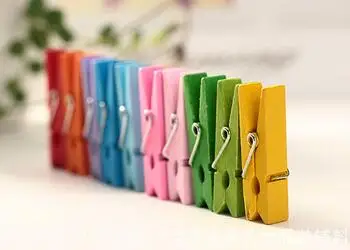 Nova DIY 20 штук Мини Цветной деревянные зажимы одежда фото зажим для бумаги Peg Pin