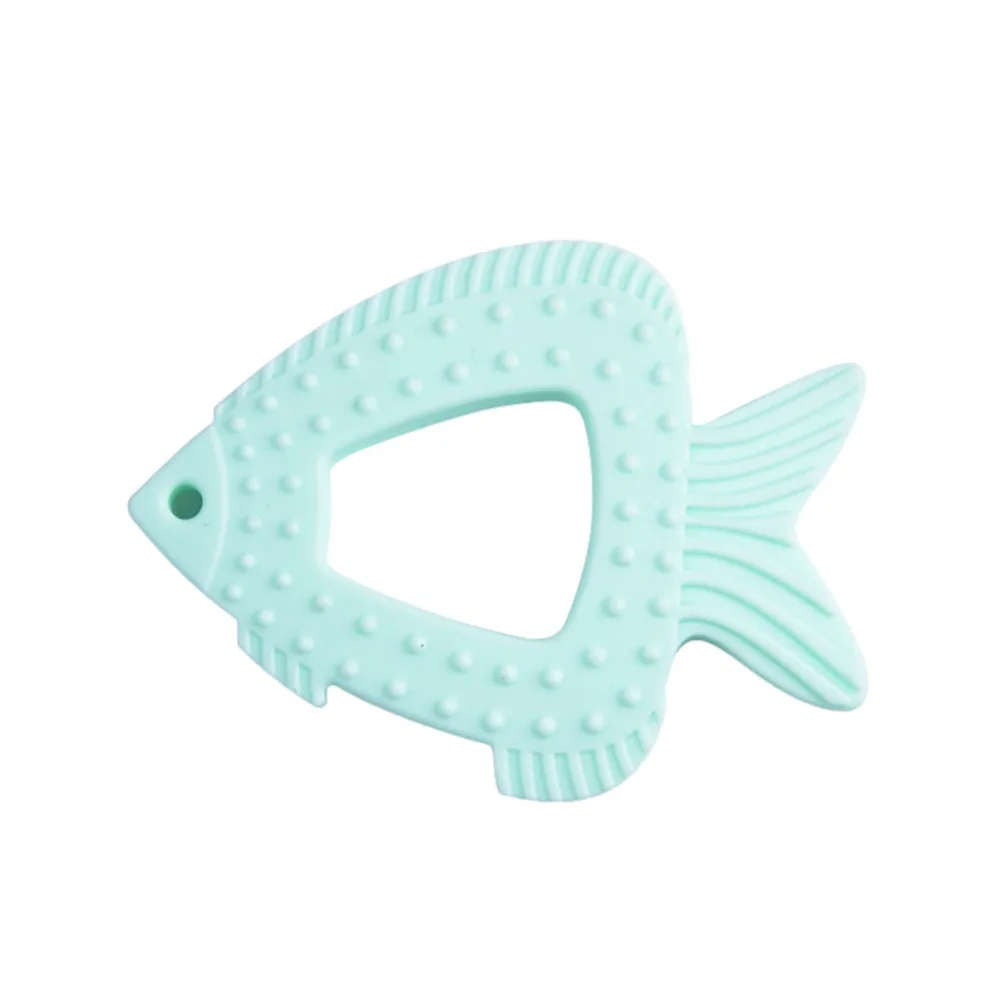 

Lovely Fish-shaped Baby Teethers Safety Silicone Teething Help Infant Massage Teeth For 0-3 Years Kids Toddler Dental Care