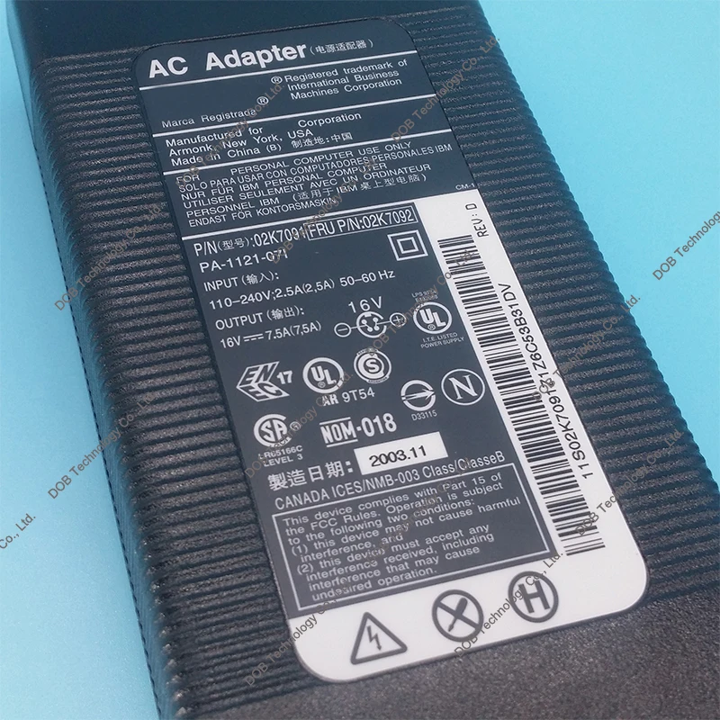 Зарядное устройство для ноутбука Lenovo IBM Thinkpad G40 G41 2388 2878 02K7085 02K7091 02K7093 02K7095 PA-1121-061 16В