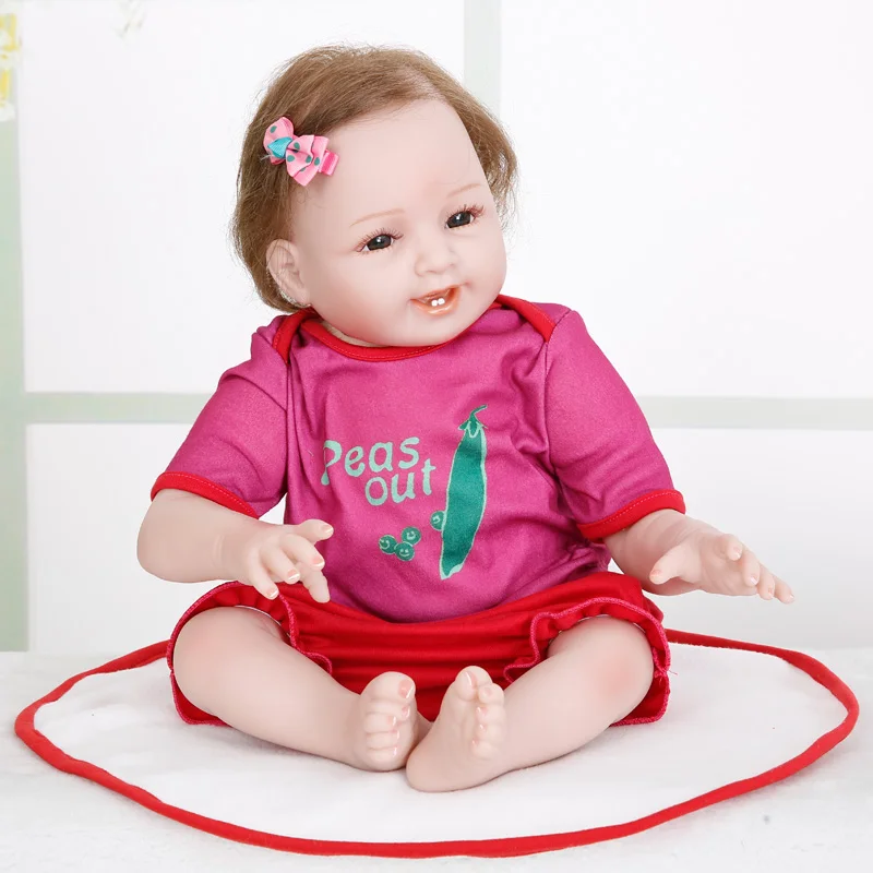 Принцесса Анна 55 см bebe Возрожденные куклы Младенцы силиконовые reborn Детские