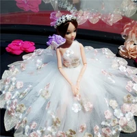 dolldress shoesluxury lace big white bride wedding party gown fashion outfit clothing accessories for kurhn barbi 022006