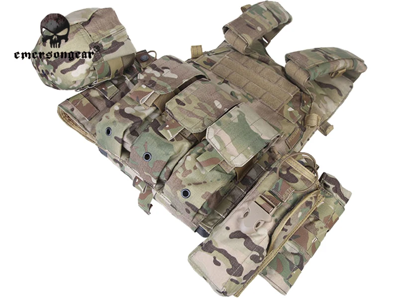 Emersongear LBT6094A стильный тактический жилет с 3 карманами для страйкбола боевой Molle