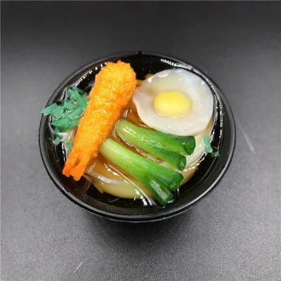 5*2,6 см имитация магнитов на холодильник 3D миниатюрный Ramen DIY магнитные наклейки на холодильник аксессуары для украшения дома - Цвет: Egg shrimp shallot