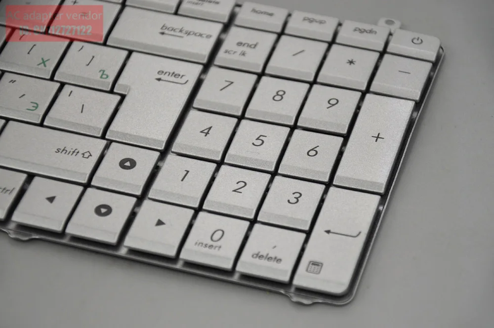 

RU Russina FOR ASUS N75 N75SF N75SL N75S N75YI267SL N75YI245SL silver keyboard