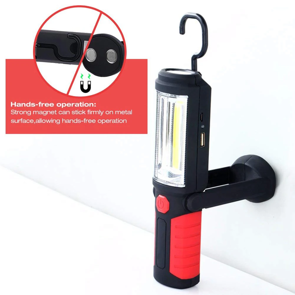Handheld Portable emergency flashlight USB Charging Magnetic 5LEDs Outdoor Work Light Emergency Survive LED maintenance li | Освещение