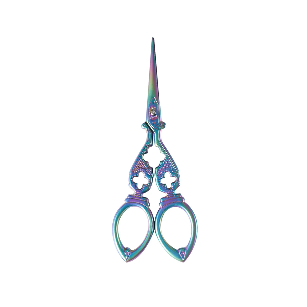 multicolor LMDZ 1 шт. винтажные европейские ножницы из нержавеющей стали для тыквы вышивка шитьё рукоделие Ретро ножницы ножница для вышивки - Цвет: multicolor