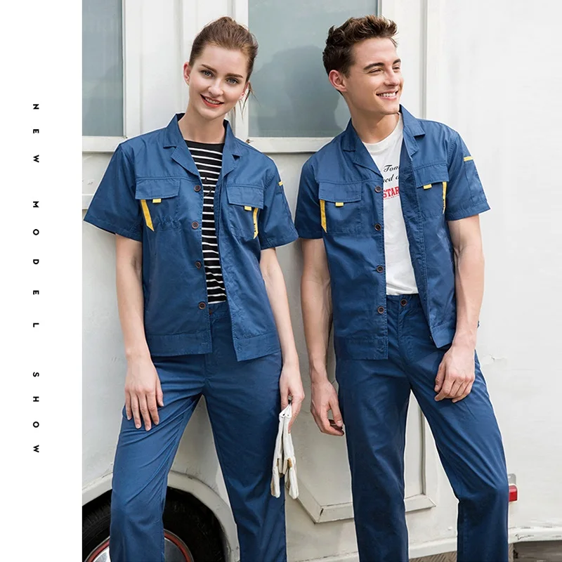 Maintenance Service Men Women Repairman Work Clothes Mechanic Working Overalls Plus Size Long/Short Sleeve Workshop Suit C3 |