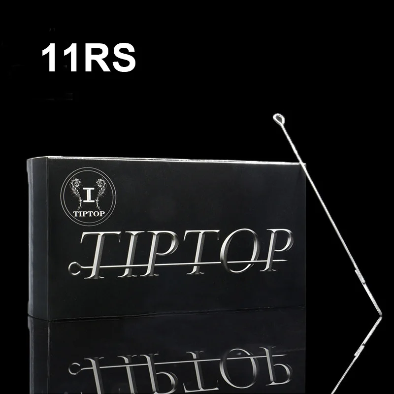 

50 шт. TIPTOP Премиум иглы для тату 11RS Одноразовые стерилизованные 11 круглые шейдеры иглы для тату Бесплатная доставка