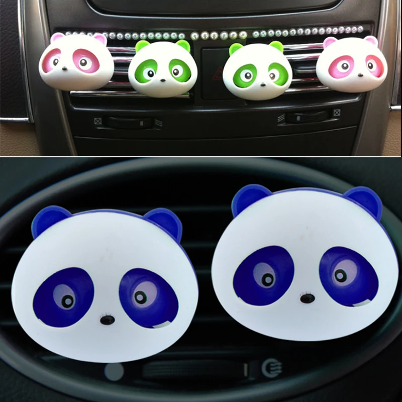 2 шт. автомобильный освежитель воздуха парфюм на выходе милые глаза панды для Peugeot