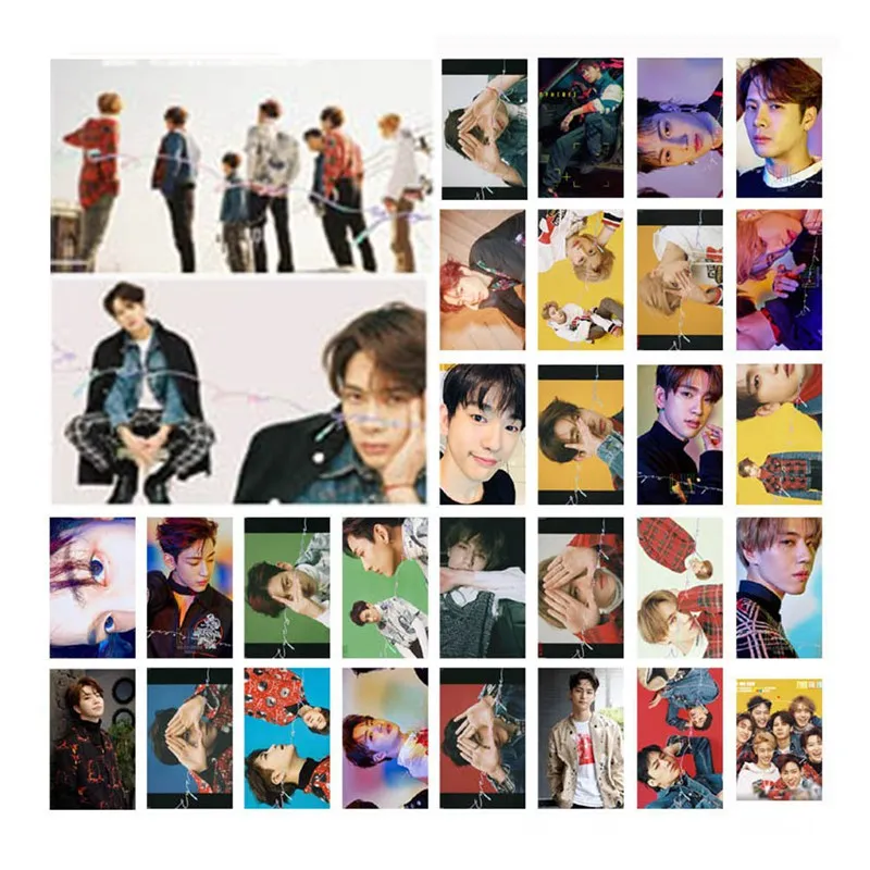 30 шт./компл. KPOP GOT7 альбом глаза на йо самодельные Бумага плаката фото карты ЛОМО карта Фотокарта вентиляторы подарок коллекция набор канцелярских принадлежностей
