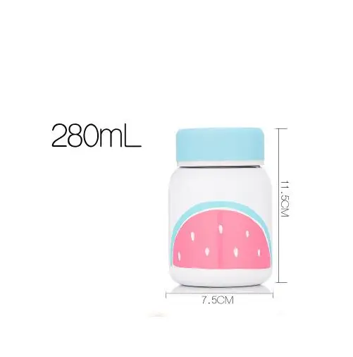 280ML Термос-кружка 280 мл и 350 мл, бутылка для взрослых и детей из нержавеющей стали, детская Вакуумная чашка, бутылка для новорожденных, взрослых, детей, изоляционная чашка - Цвет: 280ML