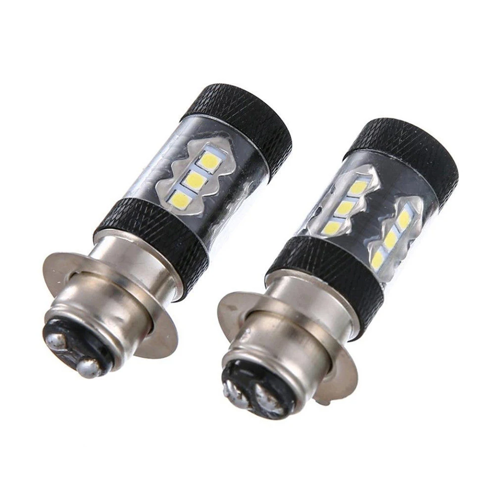 1 шт. H6 80 Вт 16LED белый светильник для мотоцикла велосипеда мопеда вездехода