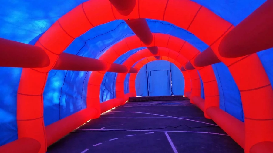 Billig Riesen Tragbare Lange Aufblasbare Tunnel Party Aufblasbare Kanal Zelt