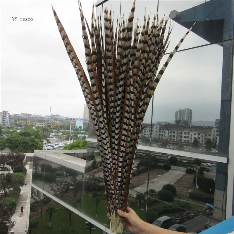 

Wholesale 50Pcs/Lot 60-70CM Natural Rare Reeves Pheasant Tail Feathers High Quality Wedding Decorations Pheasant Feather plume