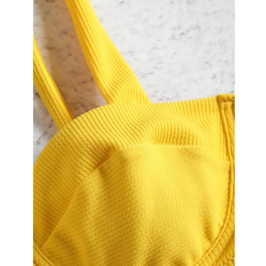 KLV женский бандажный микро комплект пуш ап танга Бразильская одежда для плавания