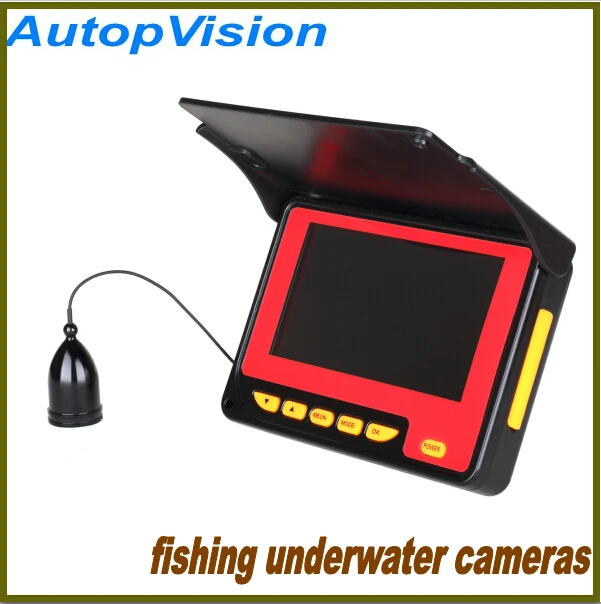 4.3inch Underwater fish camera with camcorder function, HD camcorder for fishing with 20 meters cable,Visual Fish Finder
