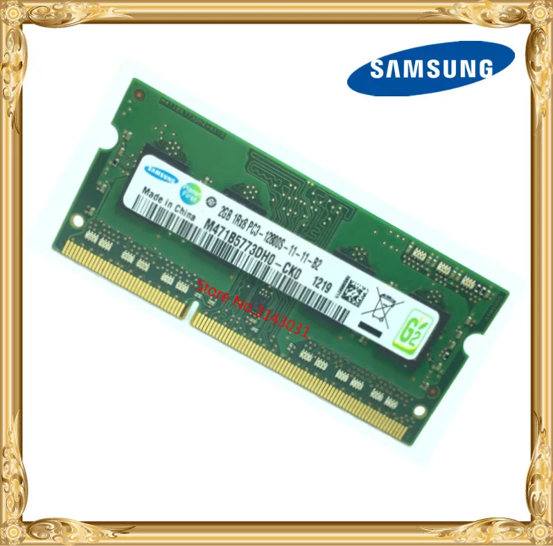 

Память Samsung для ноутбука DDR3, 2 Гб, 1600 МГц, 12800, 2G